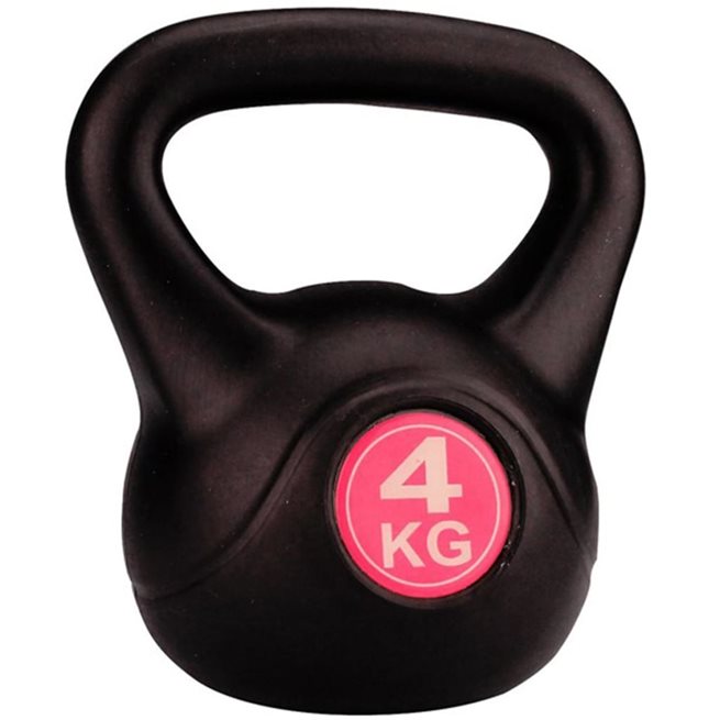 vidaXL Kettlebell 4 kg svart
