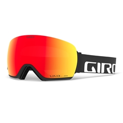 Giro Article Black Wordmark Vivid Ember