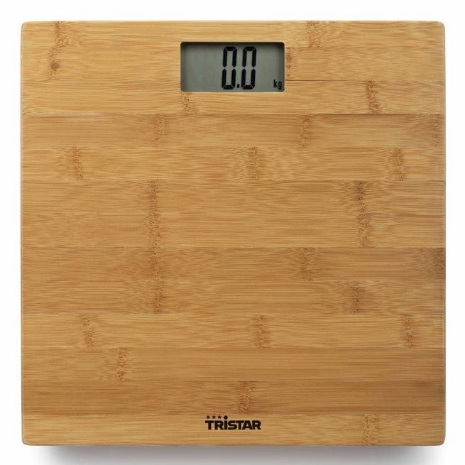 vidaXL Badrumsvåg 180kg bambu