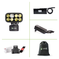 Ledx Cobra 6 500 X-Pand Kit, Holder For Helmet