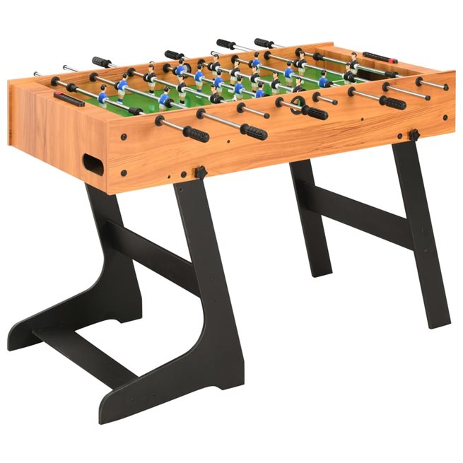 vidaXL Fotbollsbord hopfällbart 121x61x80 cm ljusbrun