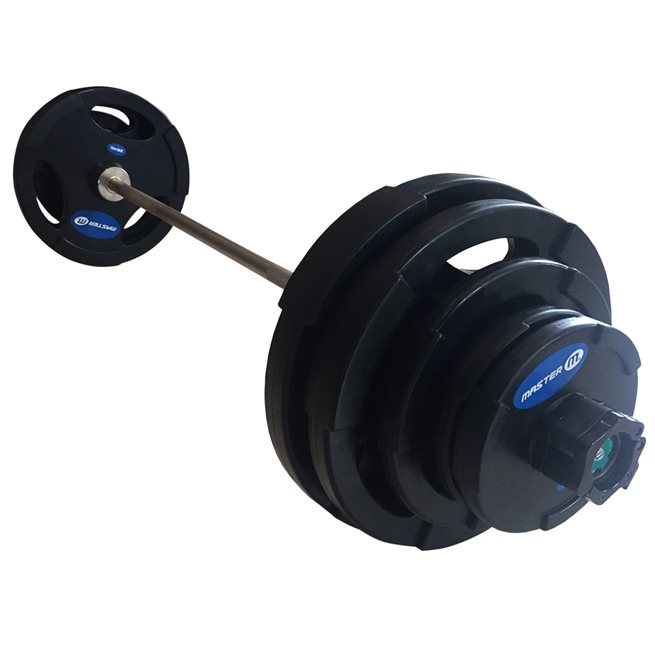 Master Fitness Skivstångsset Deluxe 100 kg, Skivstångset