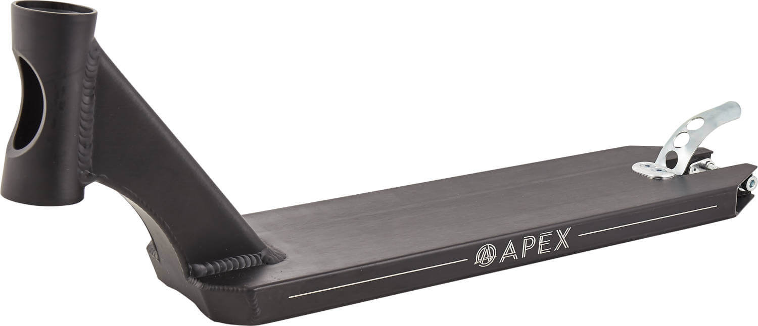 Apex 5" Peg Cut Sparkcykel Deck 49cm Svart