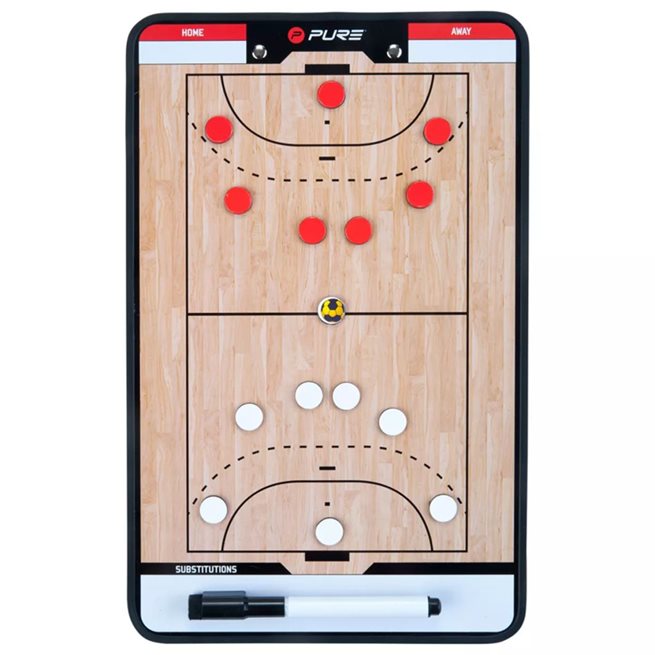 vidaXL Dubbelsidig taktikplatta för handboll 35x22 cm