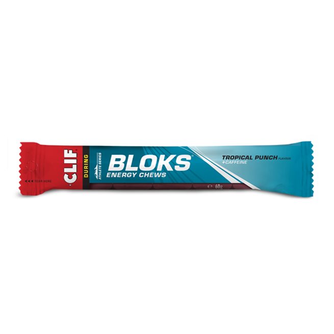 Clif bar Bloks Tropical Punch W/Caffeine, Gel