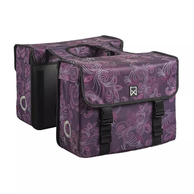 vidaXL Cykelväskor 36 L paisley lila