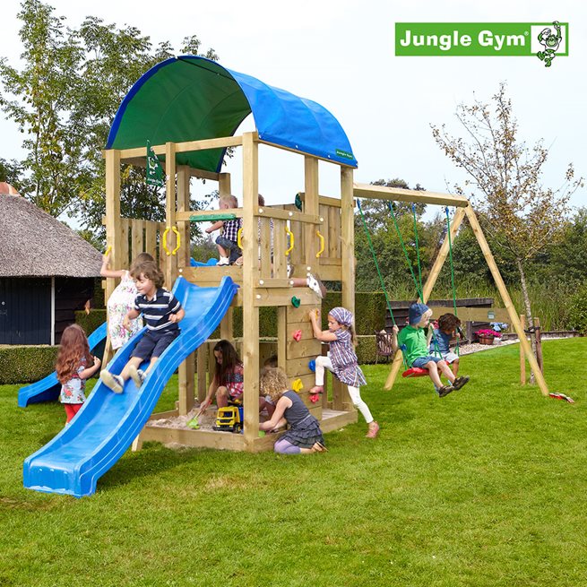 Jungle Gym Farm lektorn komplett inkl. Swing, Klätterställning