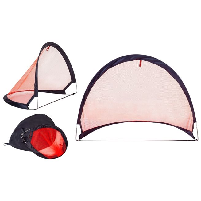 vidaXL Pop-Up Fotbollsmål 2 st 80x60x60 cm