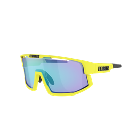 Bliz Vision Matt Neon Yellow, Smoke With Blue Multi