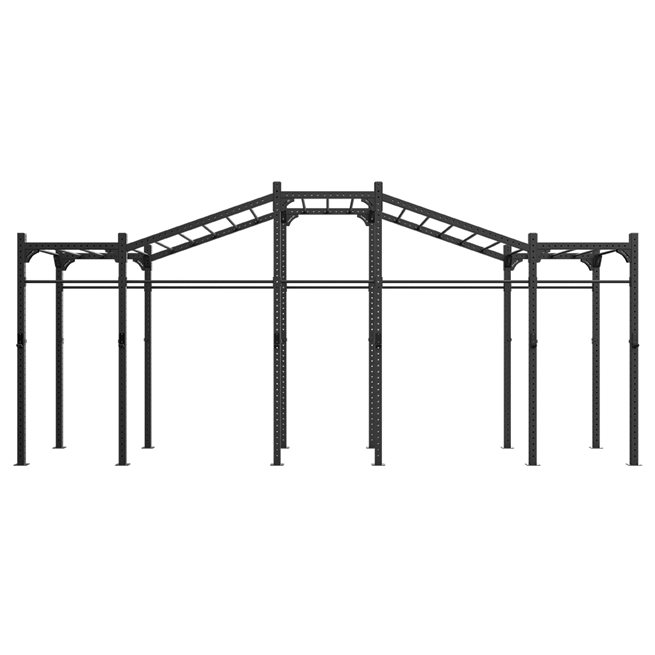 Eleiko Freestanding 7,2M XF 80 Rig W/ Monkeybars/Rings/Ropes, Crossfit rig