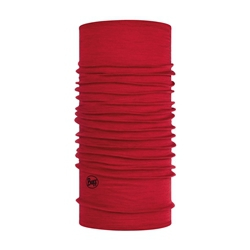 Buff Lightweight Merino Wool Solid Red