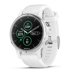 Garmin Fenix 5S Plus Sapphire White With White Band