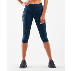 2Xu Print Mid-Rise Comp 3/4 Tights Women