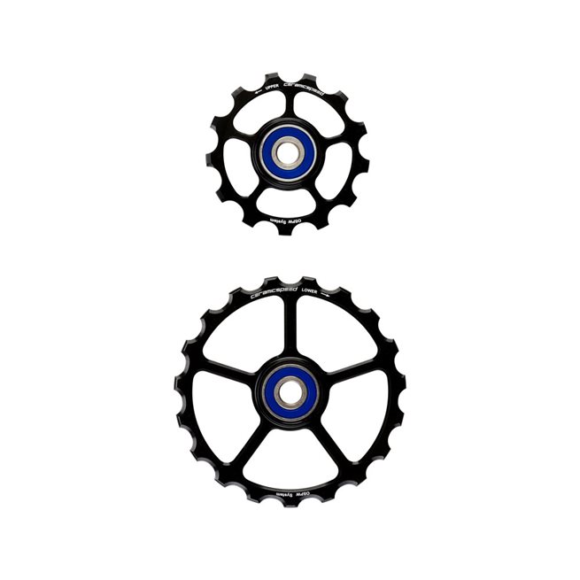 Ceramic Speed Oversized Pulley Wheels 13/19 Tooth (Spare) Coated, Rulltrissor