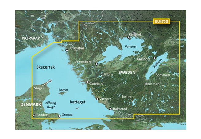 Garmin Strömstad till Halmstad Garmin VEU470S - BlueChart g3 mSD/SD