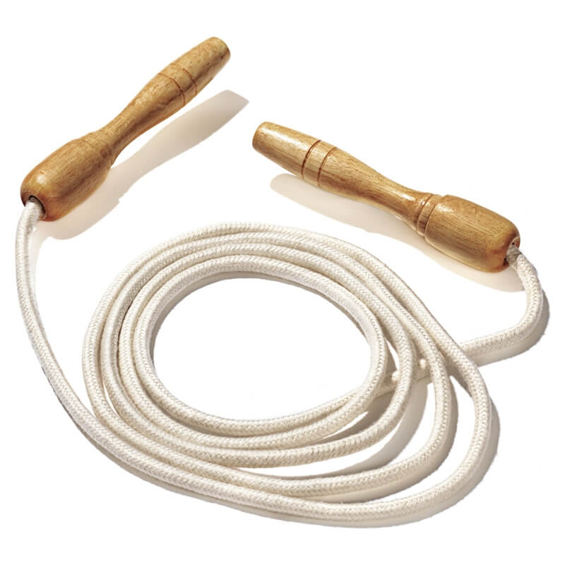 Hopprep med trähandtag, Natural rope