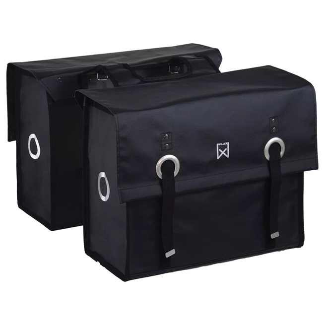 vidaXL Cykelväskor 52 L presenningstyg mattsvart