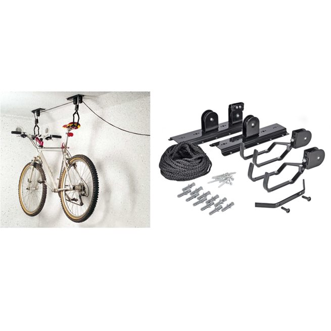 vidaXL Cykellift metall svart