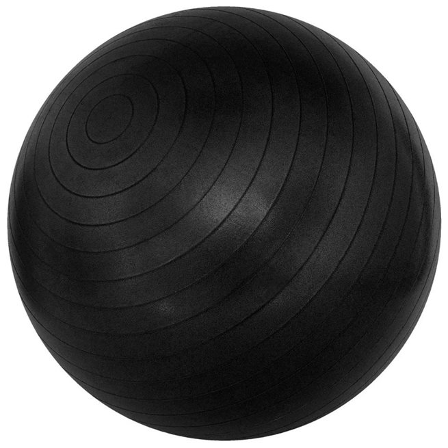 vidaXL Fitnessboll svart