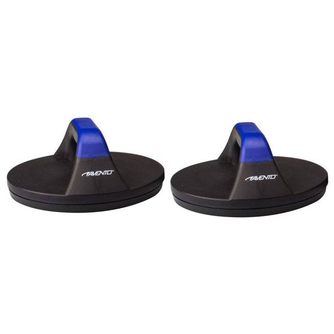 vidaXL Roterande push-up handtag 2 st svart