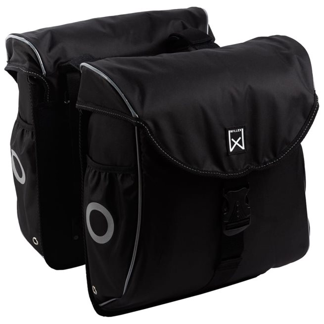 vidaXL Cykelväska 300 Flexi 24 L svart och silver