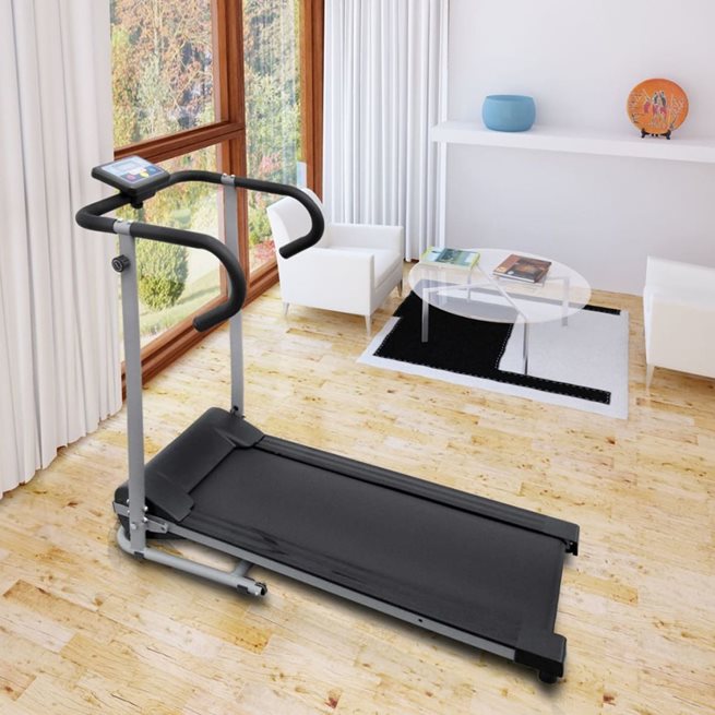 vidaXL Elektriskt löpband 100x34 cm med 3" LCD Display 500 W