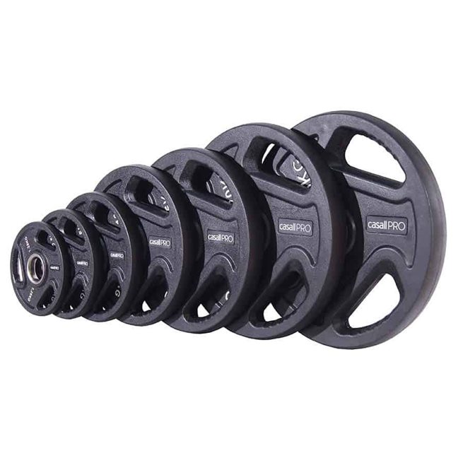 Casall Pro Olympic Grip Plate, Viktskiva Gummerad