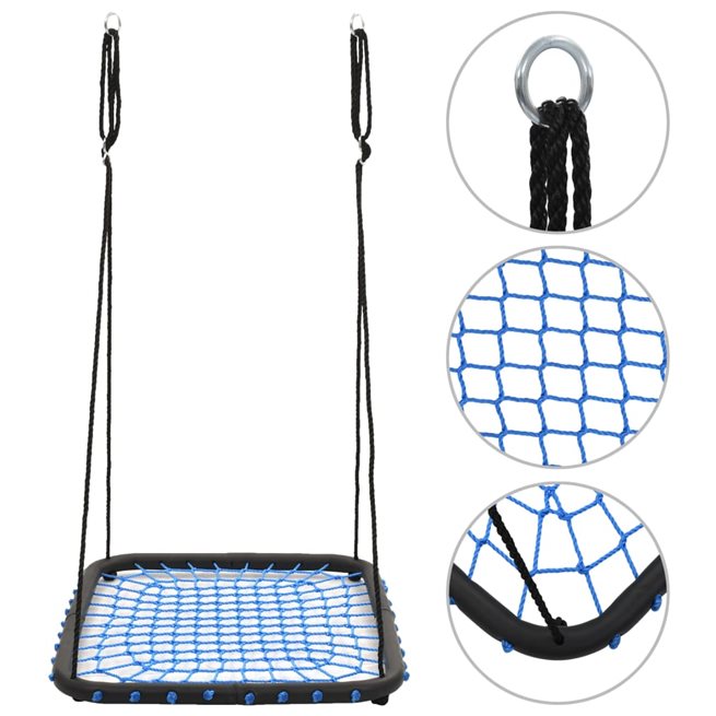 vidaXL Gunga 104x76 cm 200 kg blå